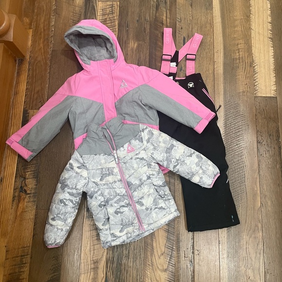 Gerry 3pc winter coat jacket bibs SET girl 5-6 - Picture 1 of 11